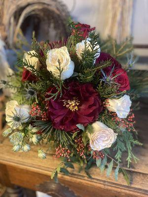 winter bridal bouquet