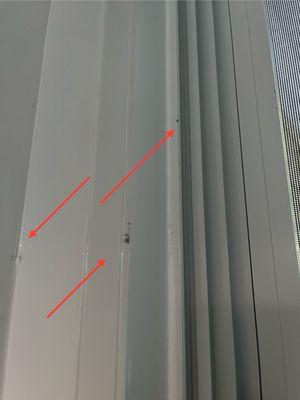 Surfaces are scratched during/from install