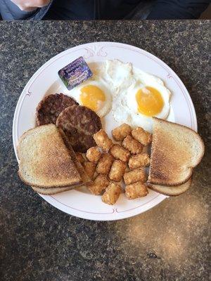 Tater tots, a nice sub for breakfast potatoes.