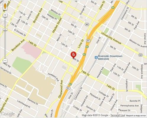 Bankruptcy Attorney Office Riverside CA Map