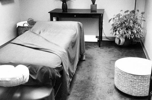 Our massage therapy room.