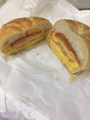 Taylor ham, scrambled egg & cheese