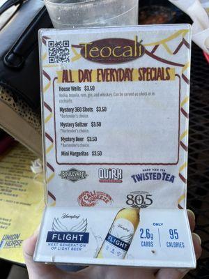 Cocktail Specials