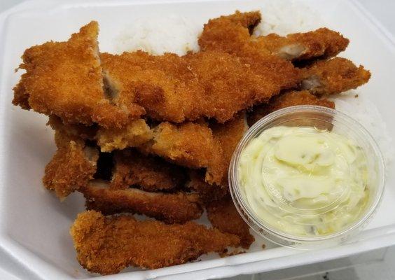 Chicken Katsu with Tartar Sauce.