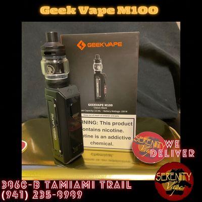 Geek Vape M100 kit. 100W max output with a Zeus Nano tank.