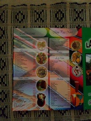 LA Cabana menu 3