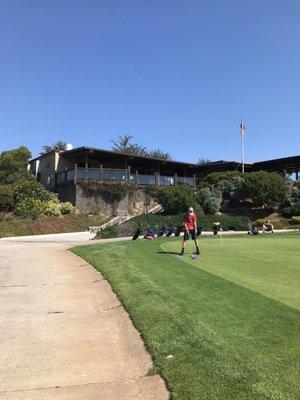 From the putting green