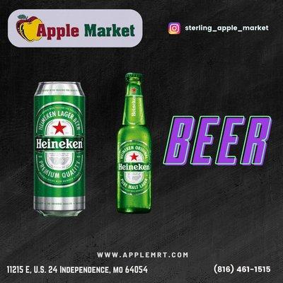 Apple Market in Independence, Missouri, is excited to offer an extensive selection of beer to elevate your beverage choices.