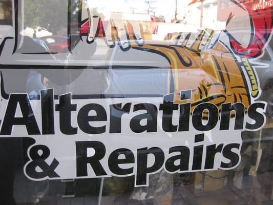 We offer HIGH QUALITY alterations and repairs