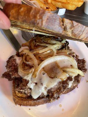 Under hood Patty Melt.