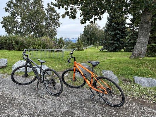 Bikes on the tony Knowles trail