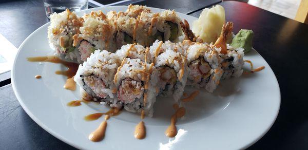 $12 Lunch Special before 3PM. Crunchy California and Crunchy Shrimp Tempura