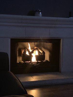 Renovated fireplace