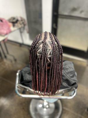 Braids on natural hair