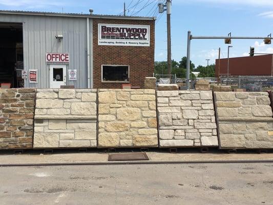 Come see us and view our selection of landscaping and veneer stone.  We even have sample panels you can take home with you.