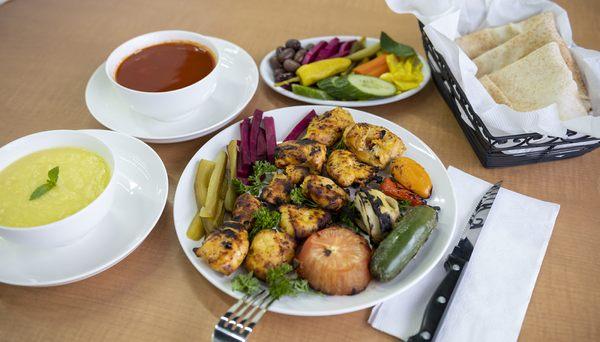 chicken shish tikka entree