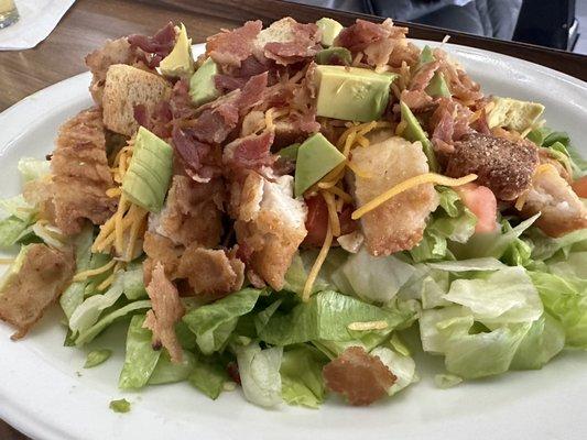 Add bacon and avocado to your crispy or grilled chicken salad!