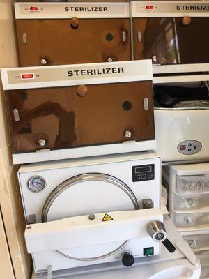 We use dental sterilizer for our equipment. Can reach over 140 Fahrenheit each time we put in sterilizer.