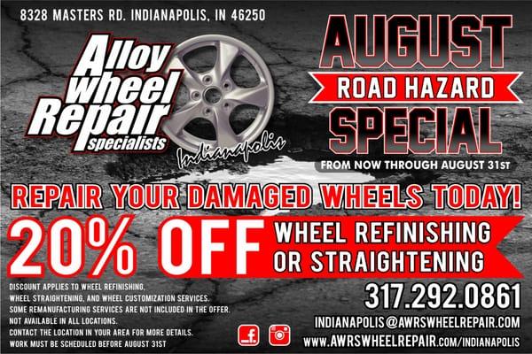 August Wheel Repair Special