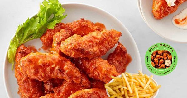 Hot spicy 6 Pcs Chicken Tenders With Your Choice OF Side And Dippind Sauce,