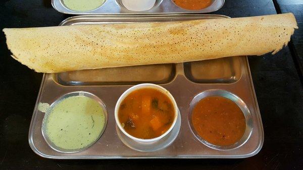 Roasted eggplant dosa