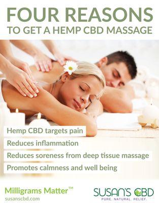 4 Reasons to get a CBD massage!