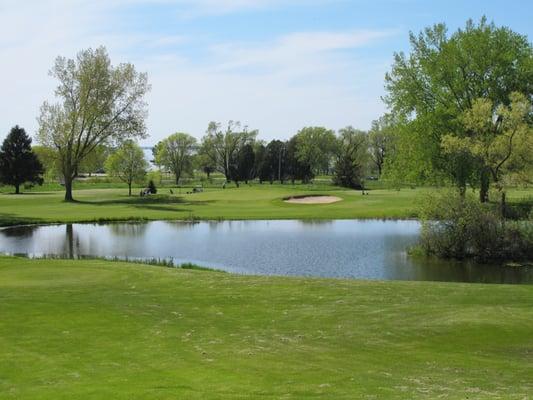 ... a view of #7 green from the tee box