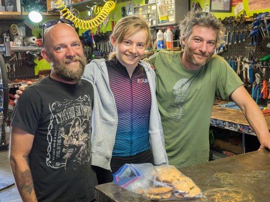 Doug & Joe took exceptional care of my daughter's race bike making sure it was in top condition for her races at the National Championships.