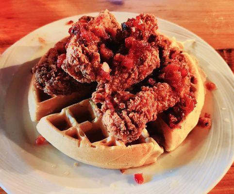 Chicken and waffles