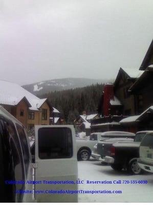 Copper Mountain Resort, Colorado Dropping off 10 passengers.