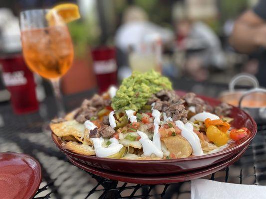 Steak nachos