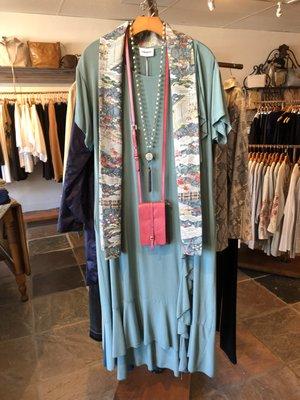 Vintage Kimono Scarves by local artist Ruth Williams.