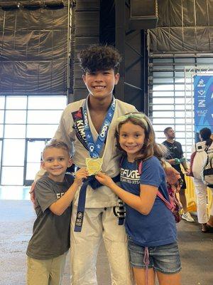 Yin is the world champion blue belt in his division