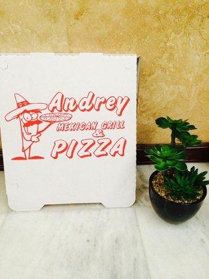 Andrey takeout pizza!