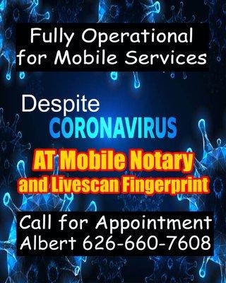 We are fully operational for mobile services