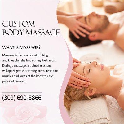 Only $60 For 60Min Body Massage - Call (309) 690-8866