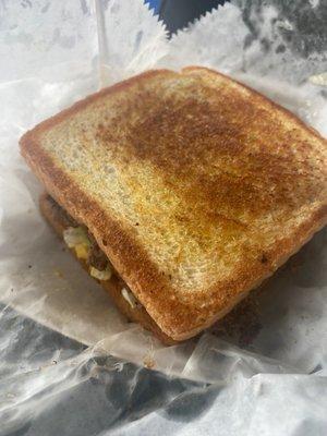 Burger on Texas toast. Let's just say. Mr. Sam know what he doing