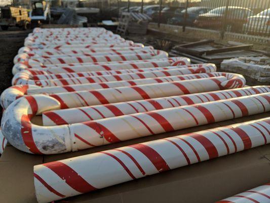 Bronson Park's treasured candy canes (in rough shape) go on auction Dec. 3