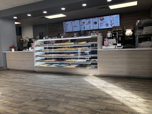 Donut Display Case and Order Counter