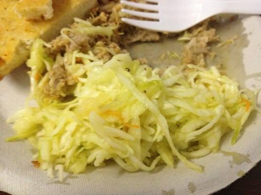 Their Slaw is different - shredded, sweet, with little mayo - I'd pass on the sandwich.