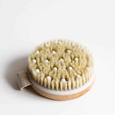 Dry brushing is an effective exfoliator. It helps detoxify by increasing blood circulation and promoting lymph flow/drainage.