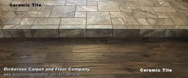 Dickerson Flooring options incl Laminate, Tile, Vinyl and Carpet