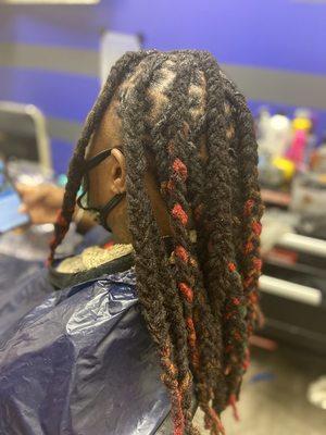 Loc retwist and style! Color also available