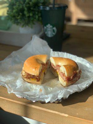 Hash Egg & Cheese Bagel