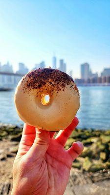 White Coffee Doughnut