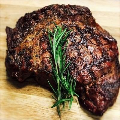 Our 12 oz Angus Ribeye. Hormone & Antibiotic Free & Grassfed.