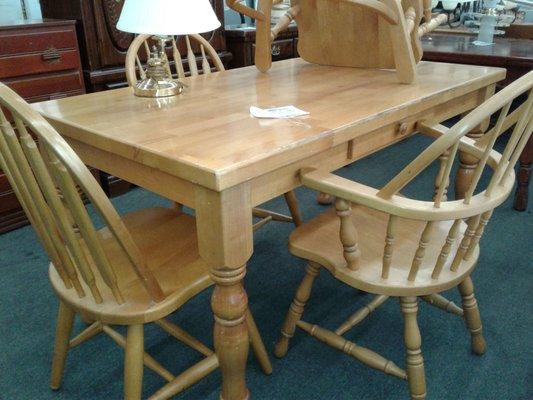 Table with four chairs $125