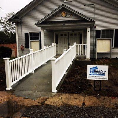 Custom Entrance Railings to make any entrance wheelchair accessible.