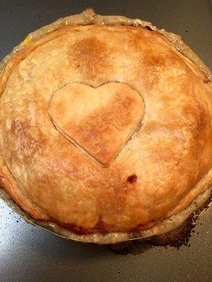 Chicken pot pie--made with love!