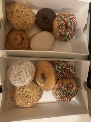 Dozen of the best Donuts for the kids, gave 2 to my parents.